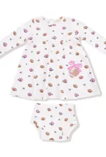 Angel Dear  Simple Dress & Bloomer Set Footballs and Bows