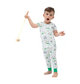 Angel Dear S/S Loungewear Set Blue Dog Gone Golf