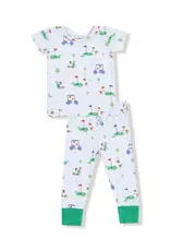 Angel Dear S/S Loungewear Set Blue Dog Gone Golf