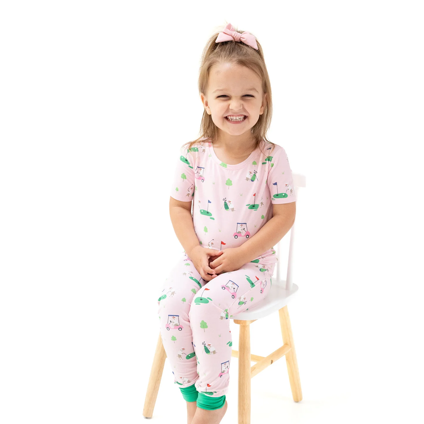 Angel Dear S/S Loungewear Set Pink Dog Gone Golf