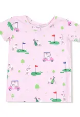 Angel Dear S/S Loungewear Set Pink Dog Gone Golf