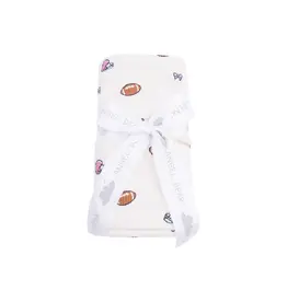 Angel Dear Swaddle Blanket Footballs and Bows
