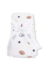 Angel Dear Swaddle Blanket Footballs and Stars