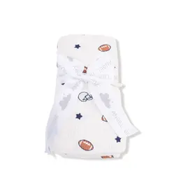 Angel Dear Swaddle Blanket Footballs and Stars
