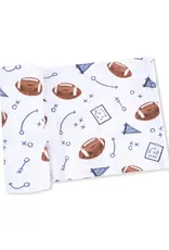 Angel Dear Swaddle Blanket Navy Touchdown Time