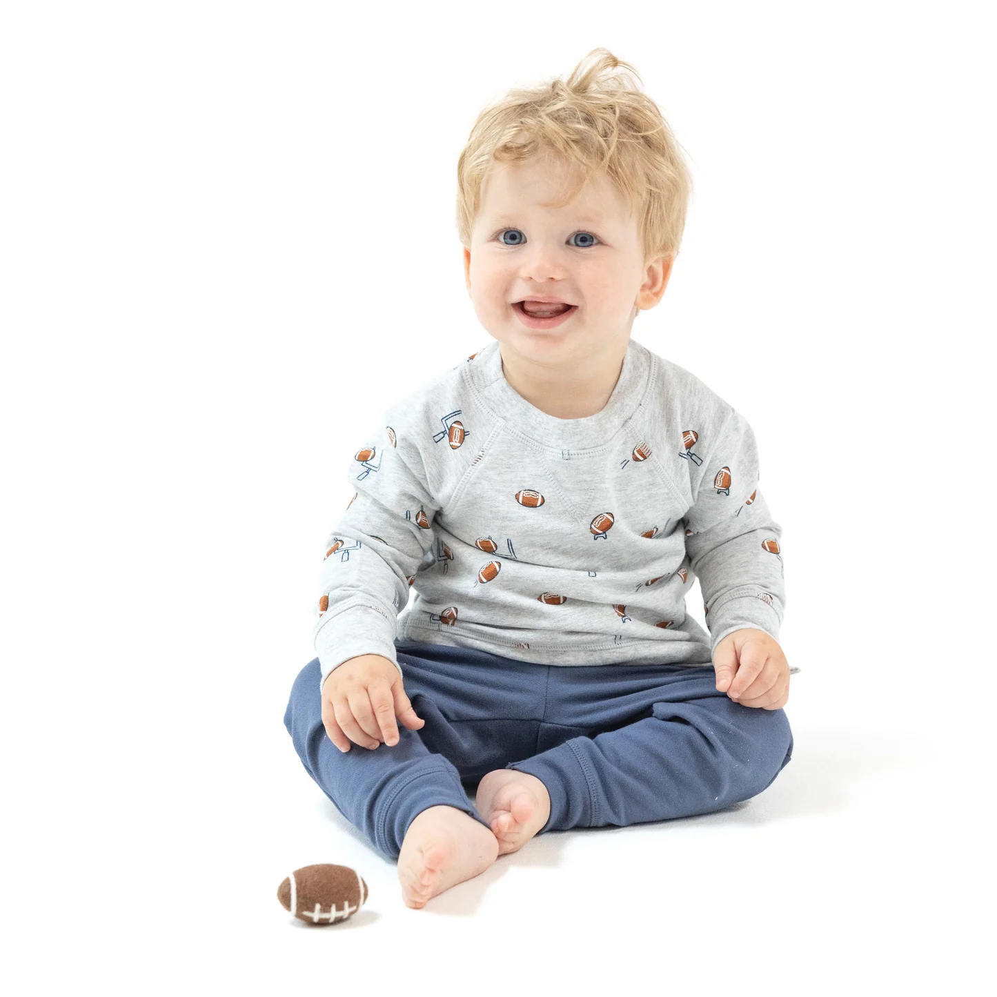 Angel Dear Raglan Sport Sweatshirt And Jogger Set Football Field Goal