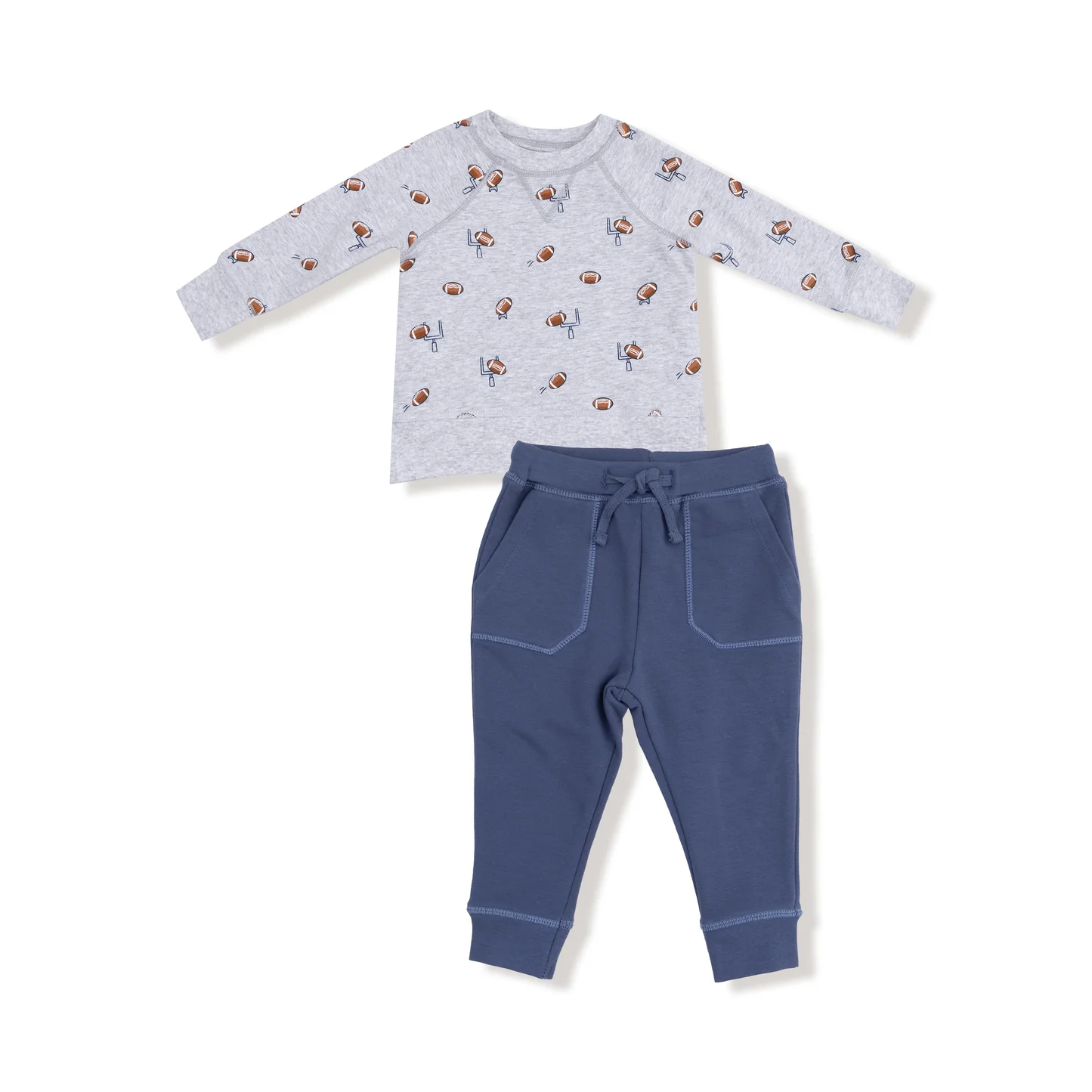 Angel Dear Raglan Sport Sweatshirt And Jogger Set Football Field Goal