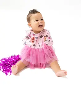 Angel Dear L/S Tutu Bodysuit Pink Game Day