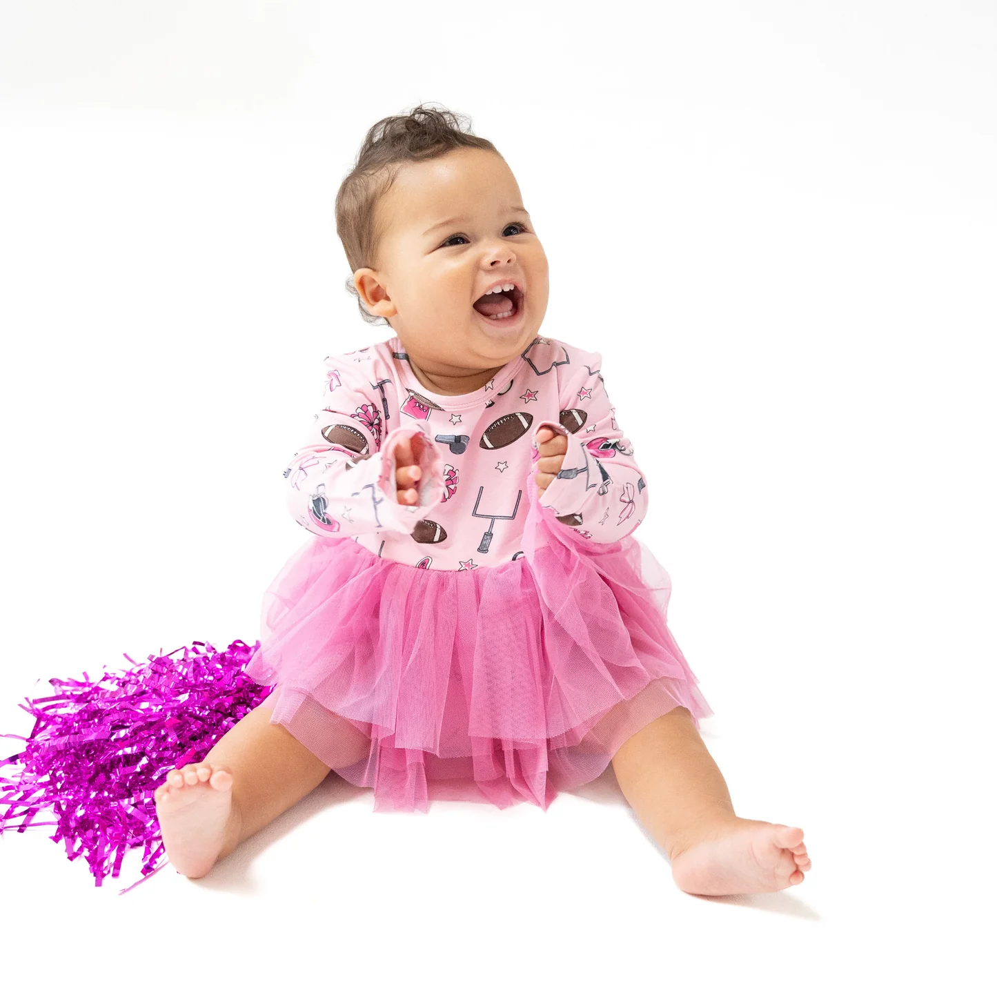 Angel Dear L/S Tutu Bodysuit Pink Game Day