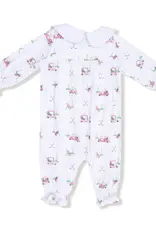Angel Dear Smocked L/S Romper w/ Peter Pan Collar Pink Baby Golf Carts