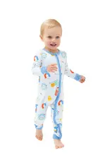 Angel Dear Future Scientist Blue 2 Way Zipper Romper