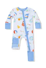Angel Dear Future Scientist Blue 2 Way Zipper Romper