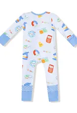 Angel Dear Future Scientist Blue 2 Way Zipper Romper
