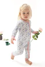 Angel Dear Country Girl Floral 2 Way Zipper Romper