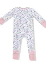 Angel Dear Country Girl Floral 2 Way Zipper Romper