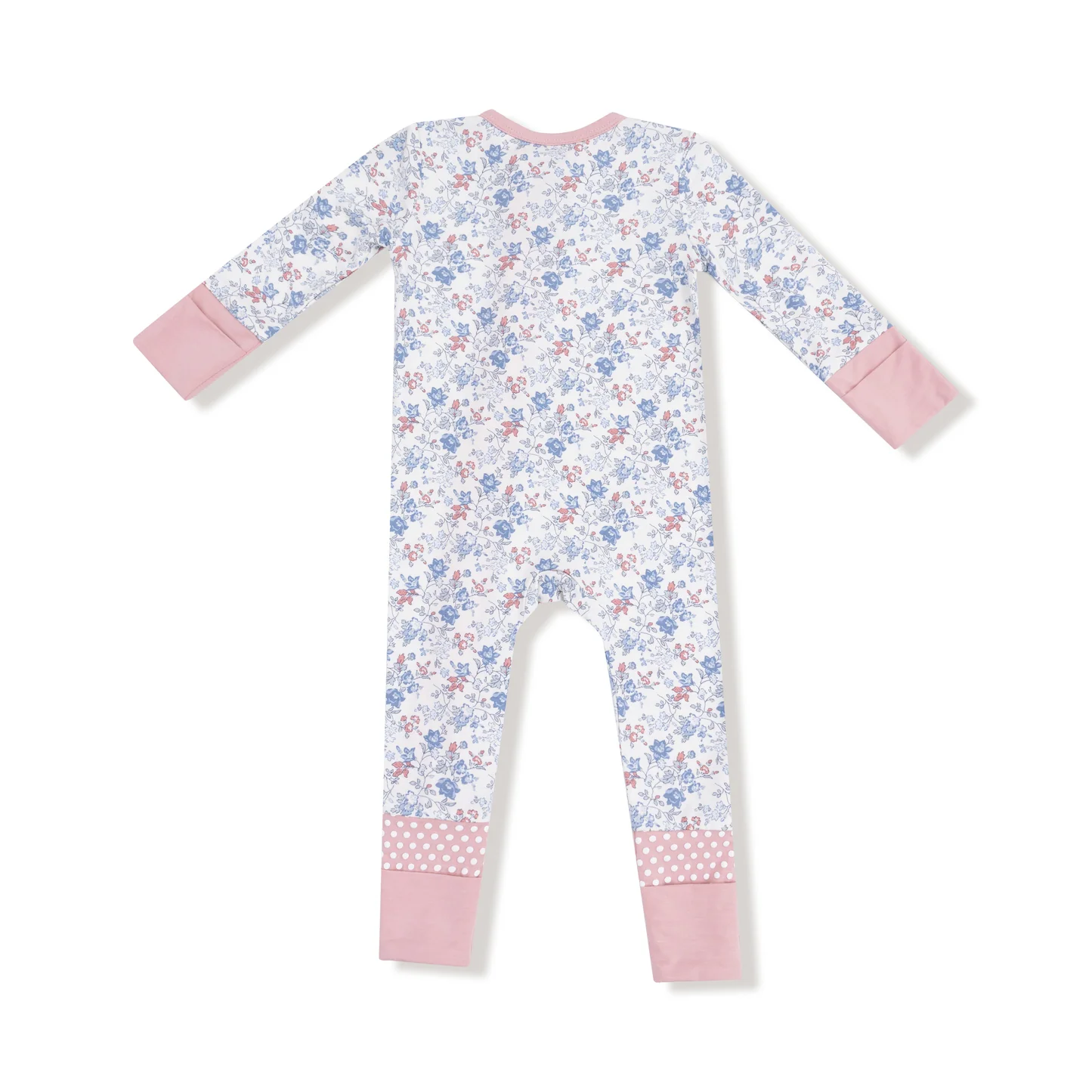 Angel Dear Country Girl Floral 2 Way Zipper Romper