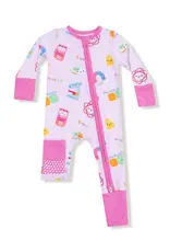 Angel Dear Future Scientist Pink 2 Way Zipper Romper