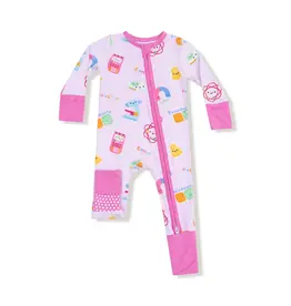 Angel Dear Future Scientist Pink 2 Way Zipper Romper