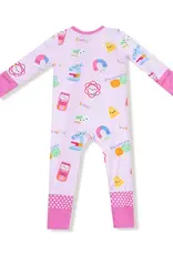Angel Dear Future Scientist Pink 2 Way Zipper Romper