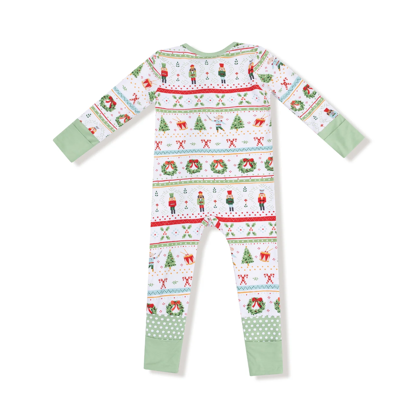 Angel Dear Nutcracker Fair Isle 2 Way Zipper Romper