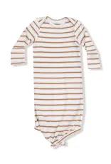 Angel Dear Vintage Stripe Brown Knotted Gown