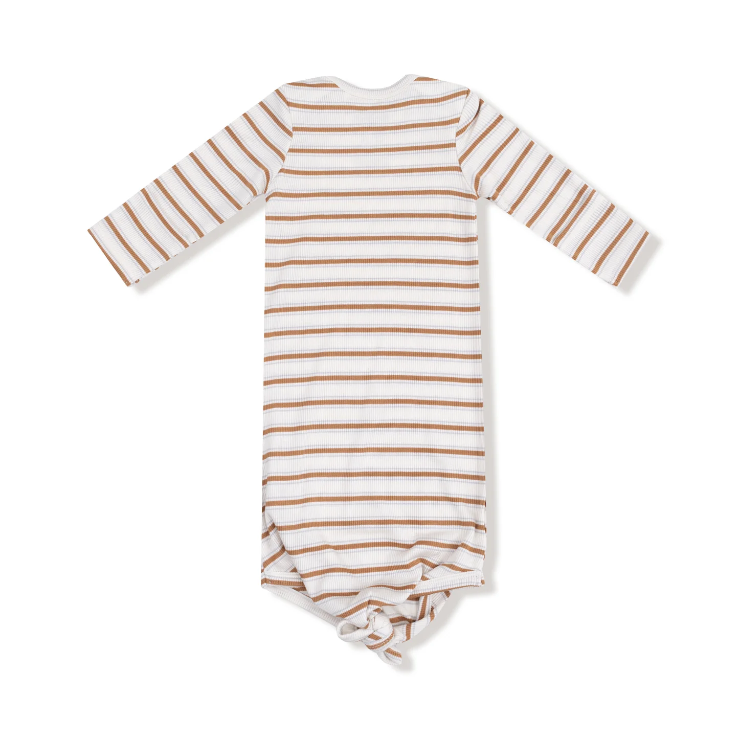 Angel Dear Vintage Stripe Brown Knotted Gown