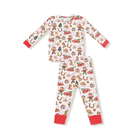 Angel Dear Cowboy Christmas Cookies L/S Loungewear Set