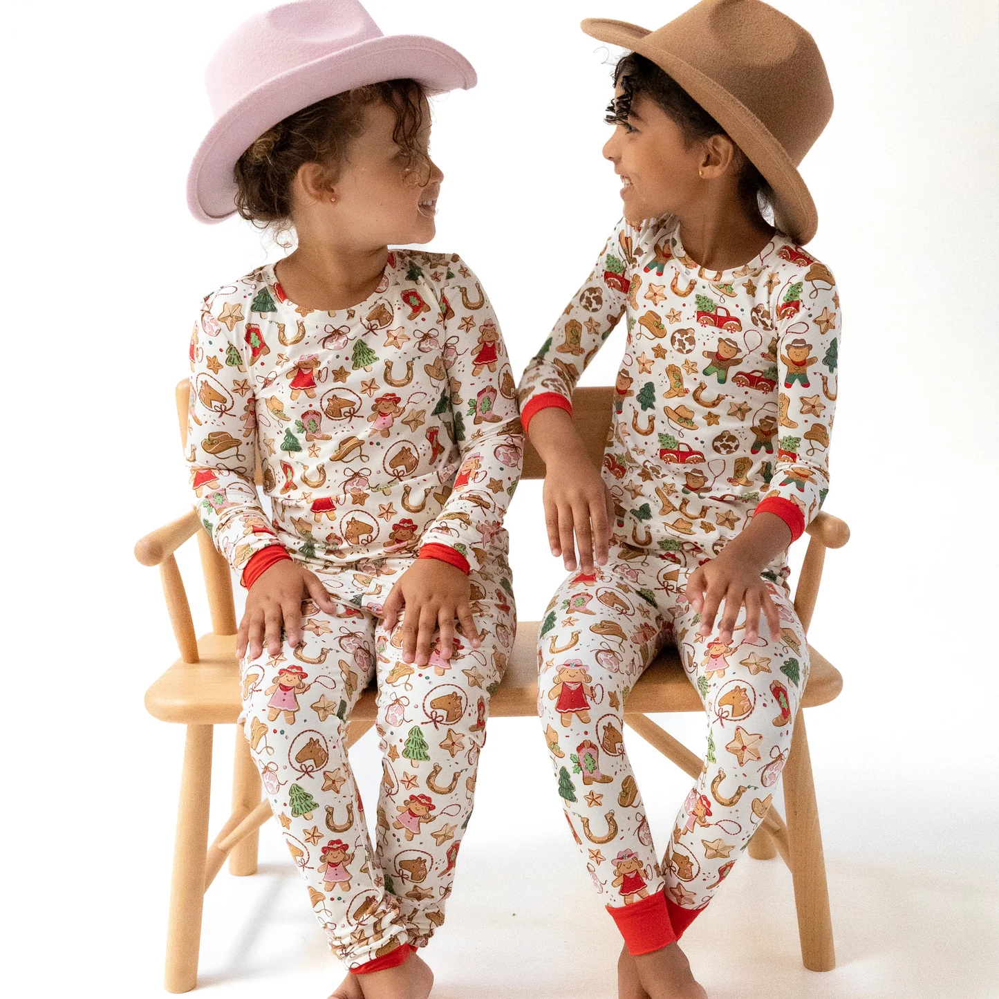 Angel Dear  Cowgirl Christmas Cookies L/S Loungewear Set