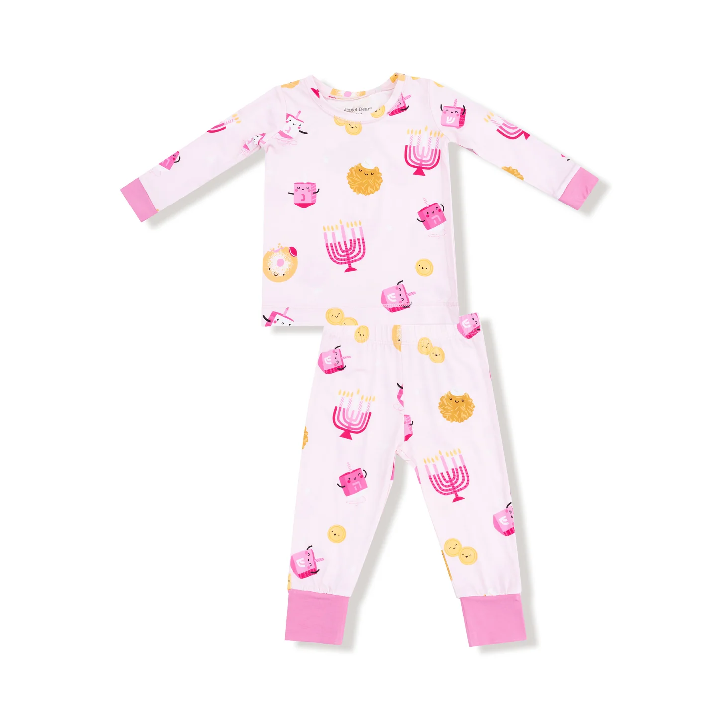 Angel Dear Hanukkah Pink Loungewear Set