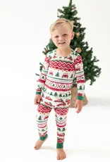 Angel Dear Red Truck Fair Isle - L/S Loungewear Set