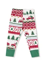 Angel Dear Red Truck Fair Isle - L/S Loungewear Set
