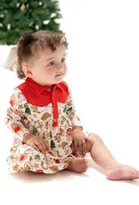 Angel Dear Cowgirl Christmas Cookies L/S Cowgirl Bodysuit Dress