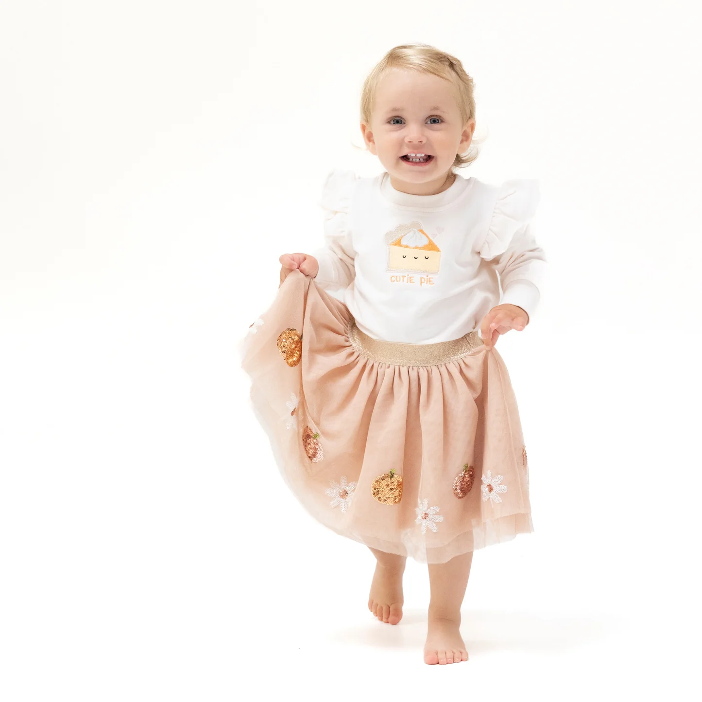 Angel Dear Pumpkins and Flowers Tutu Skirt