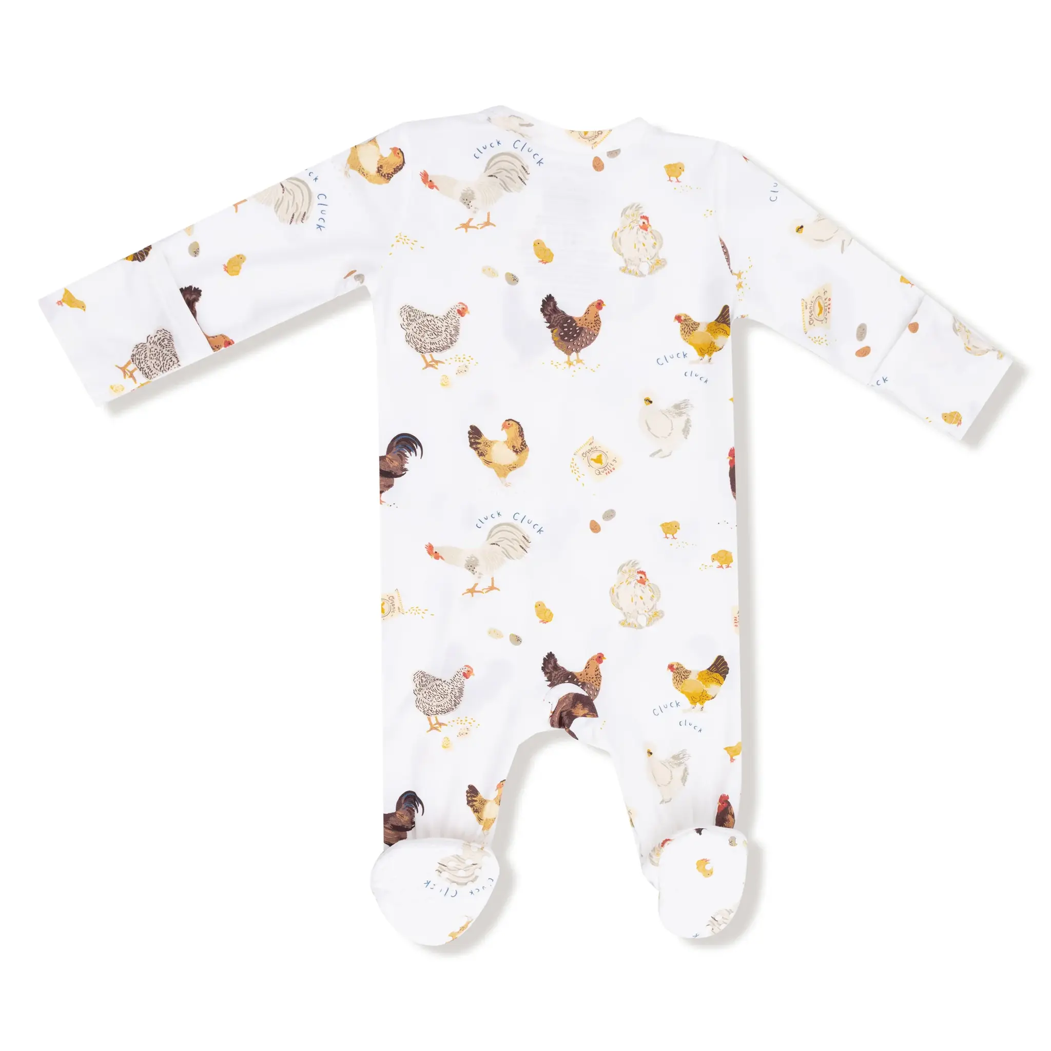 Angel Dear Collector Chickens Unisex 2 Way Zipper Footie
