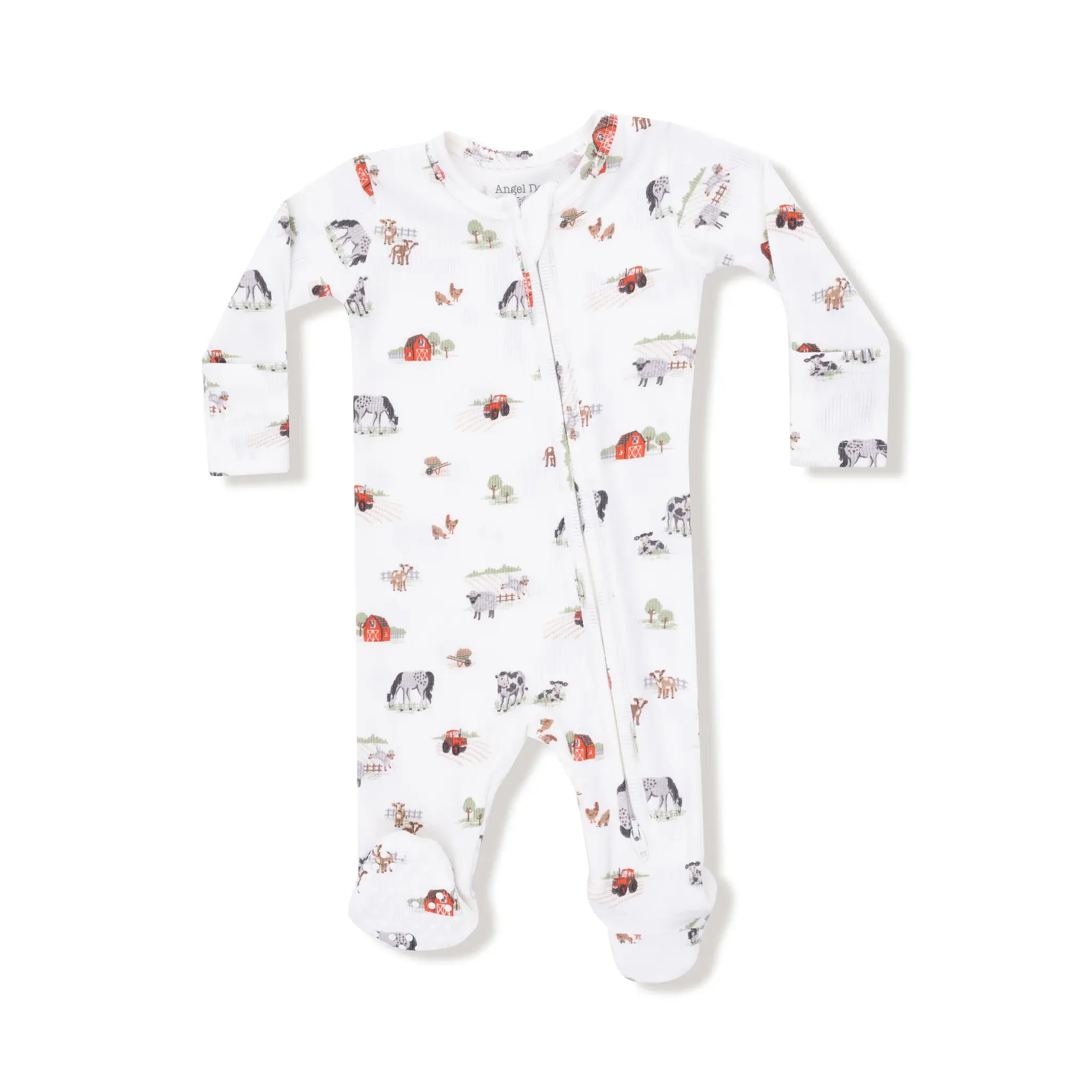 Angel Dear Little Farm - 2 Way Zipper Footie