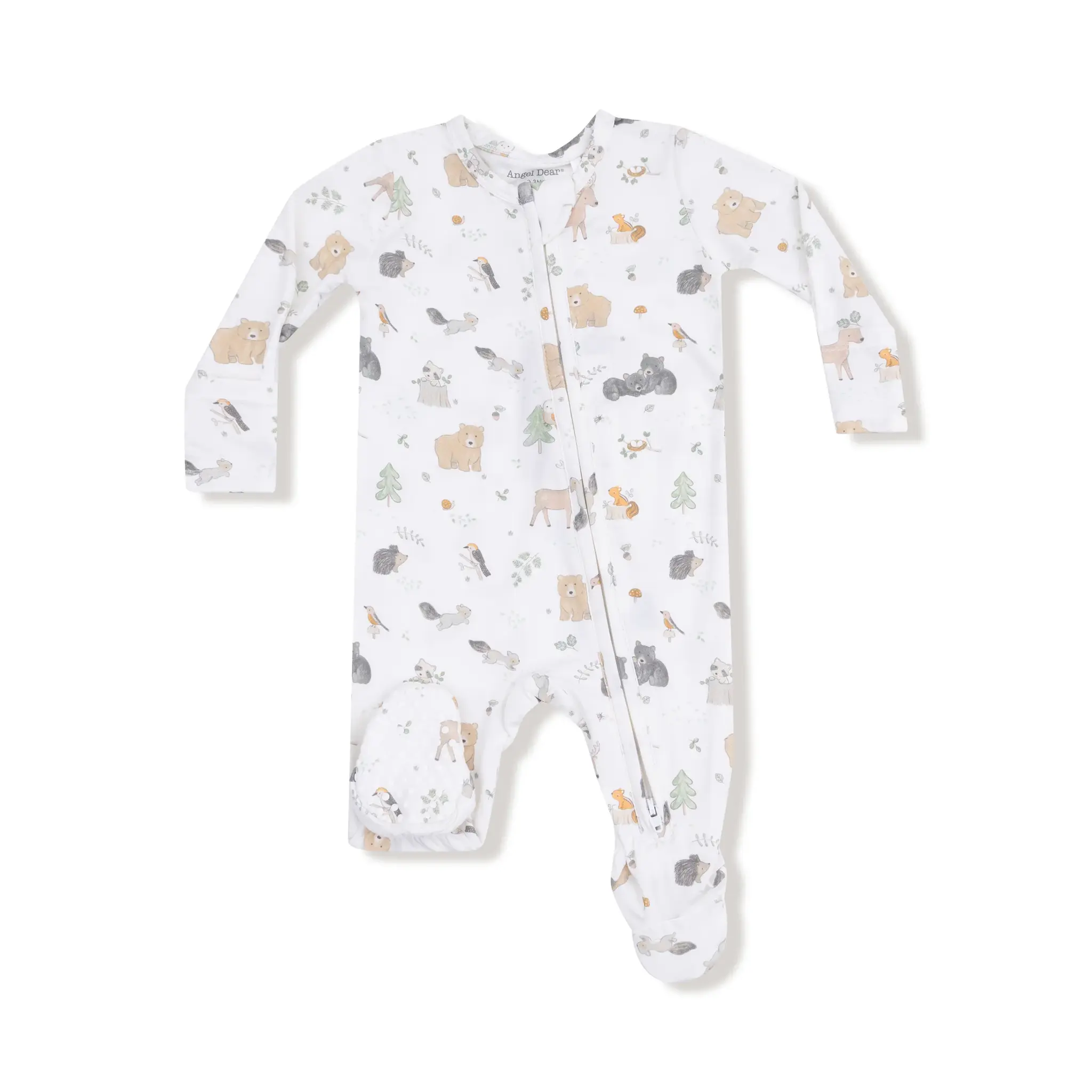 Angel Dear Woodland Babies 2 Way Zipper Footie