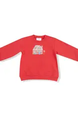 Angel Dear Candy Canes Puffy L/S Oversized Sweatshirt & Flared Pant