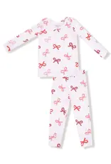 Angel Dear Candy Cane Bows Loungewear Set