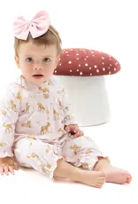 Angel Dear Little Fawn - Smocked L/S Romper