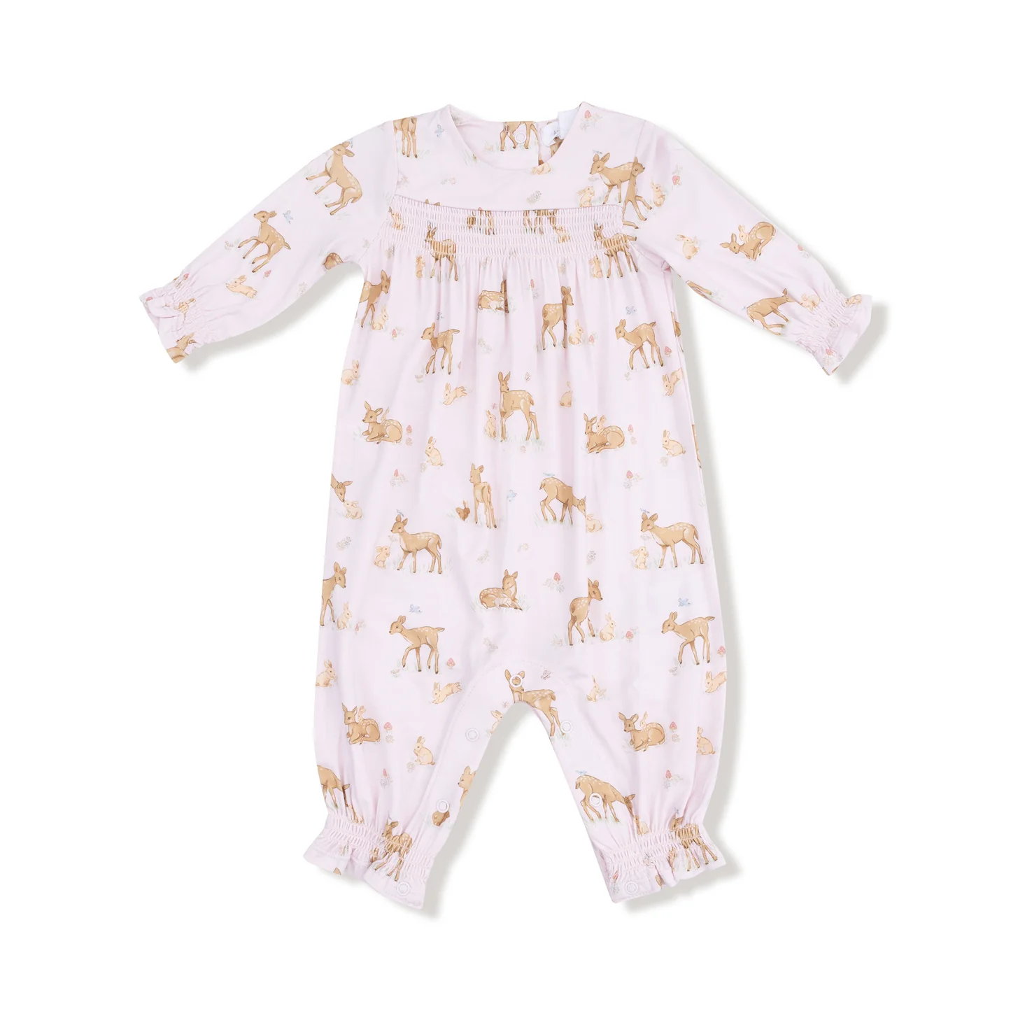 Angel Dear Little Fawn - Smocked L/S Romper