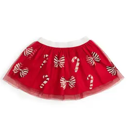 Sweet Wink Candy Cane Coquette Sequin Christmas Tutu