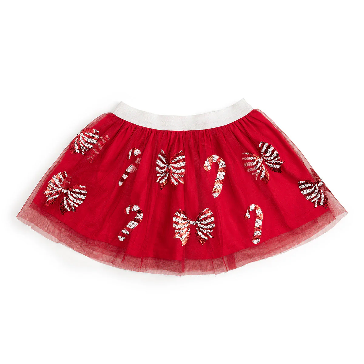 Sweet Wink Candy Cane Coquette Sequin Christmas Tutu