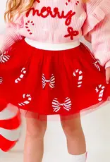Sweet Wink Candy Cane Coquette Sequin Christmas Tutu