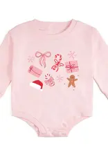 Sweet Wink Christmas Fun Long Sleeve Romper Ballet