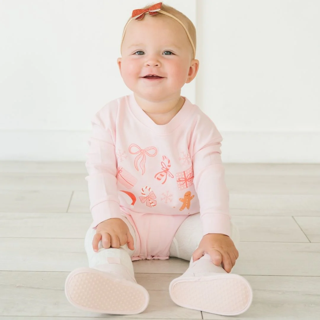Sweet Wink Christmas Fun Long Sleeve Romper Ballet