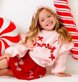 Sweet Wink Coquette Merry Christmas Knit Sweater