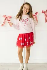 Sweet Wink Candy Cane Patch Christmas Sweatshirt Ballet