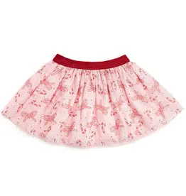 Sweet Wink Candy Cane Bow Printed Christmas Tutu