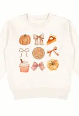 Sweet Wink Thankful Cutie Thanksgiving Sweatshirt Natural