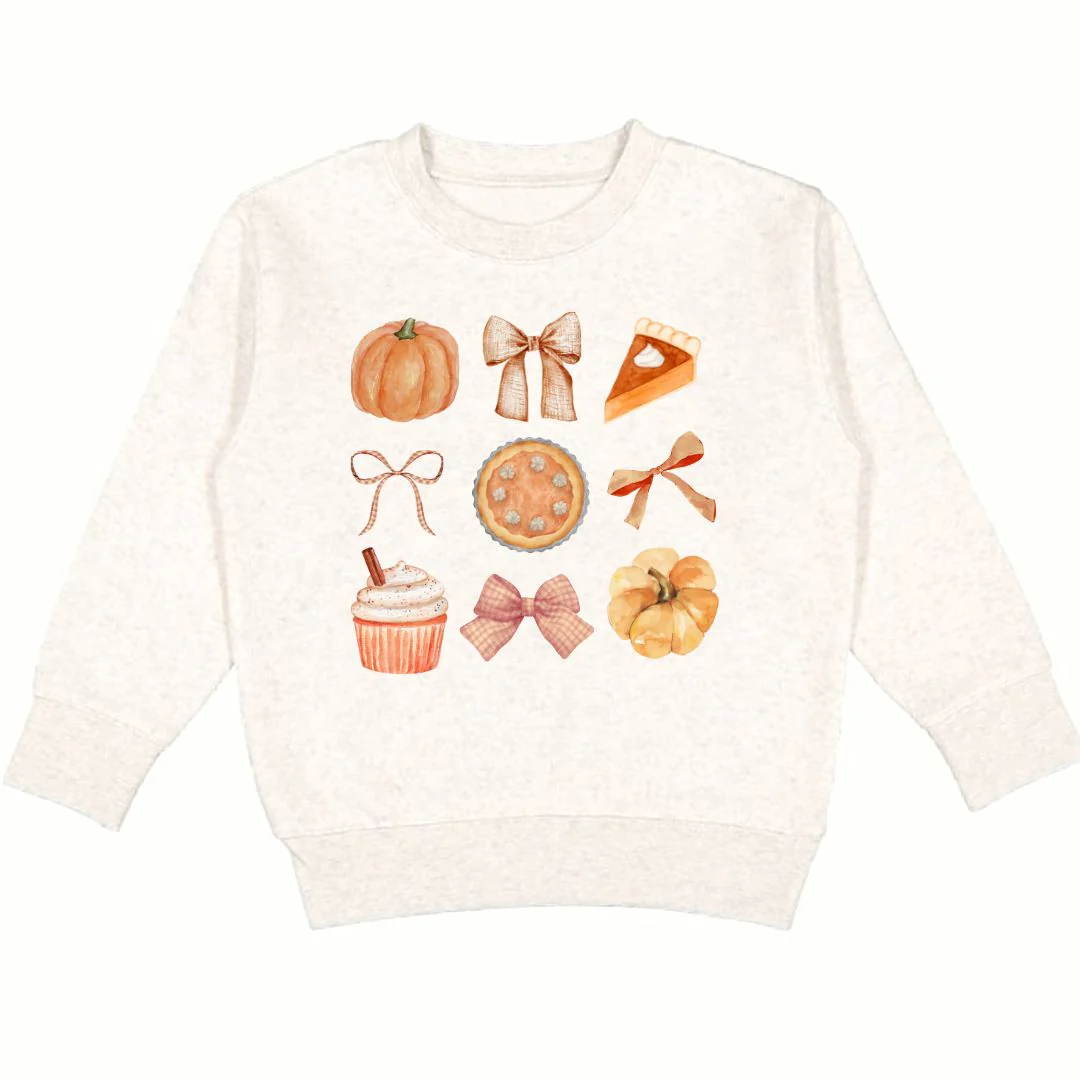 Sweet Wink Thankful Cutie Thanksgiving Sweatshirt Natural